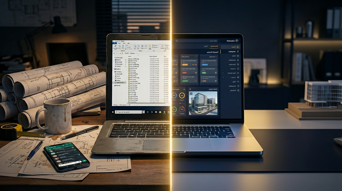 لوحة تحكم مكتبي للمكاتب الهندسية